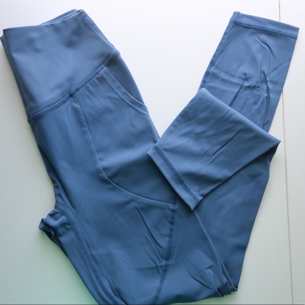 ilus label leggings - azul - medium